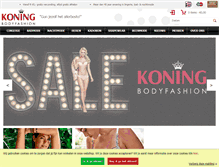 Tablet Screenshot of koningbodyfashion.nl